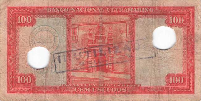 Mosambik p107-2 100 Escudos 1958